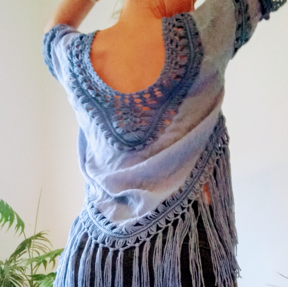 Boho fringe top
